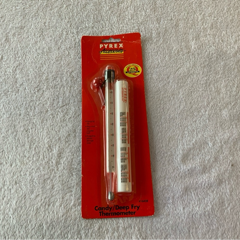 Pyrex Candy/Deep Fry Thermometer - Red    SKU 2489